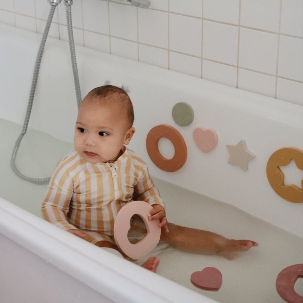 Puzzle de bain en mousse multicolore, MUSHIE