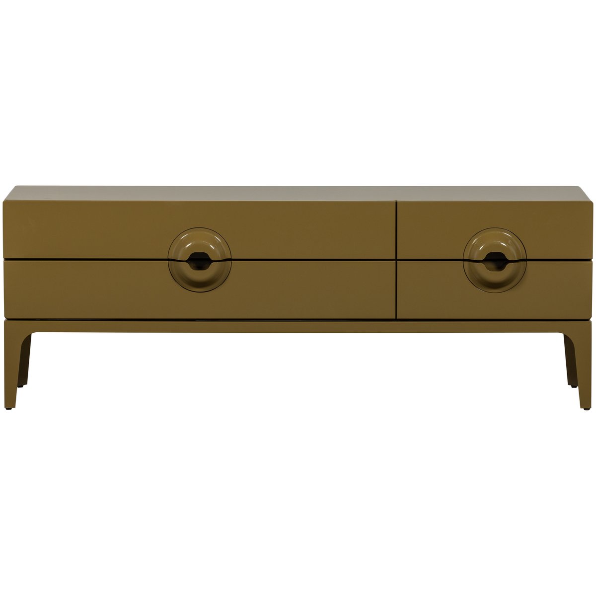 Meuble tv en bois d'eucalyptus MERGE jaune miel, WOOOD