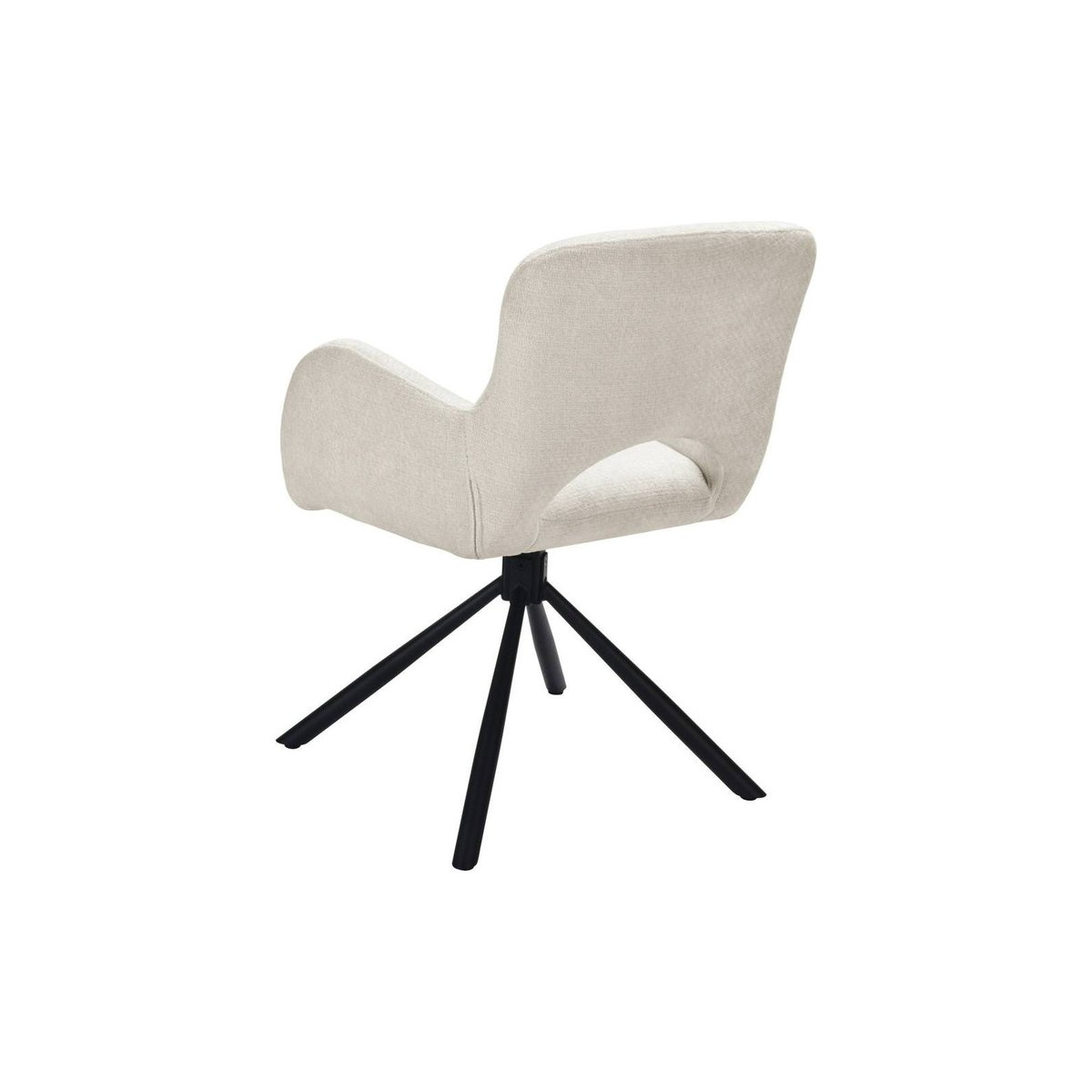 Chaise pivotante COZAL beige clair et noir, RECOLLECTION