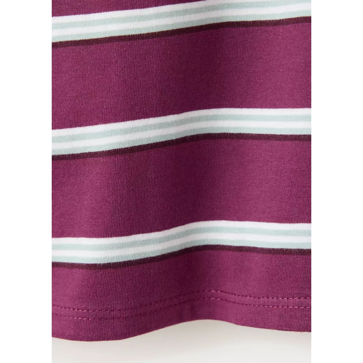 T-shirt 100 % coton rayures bordeaux, MANGO BABY