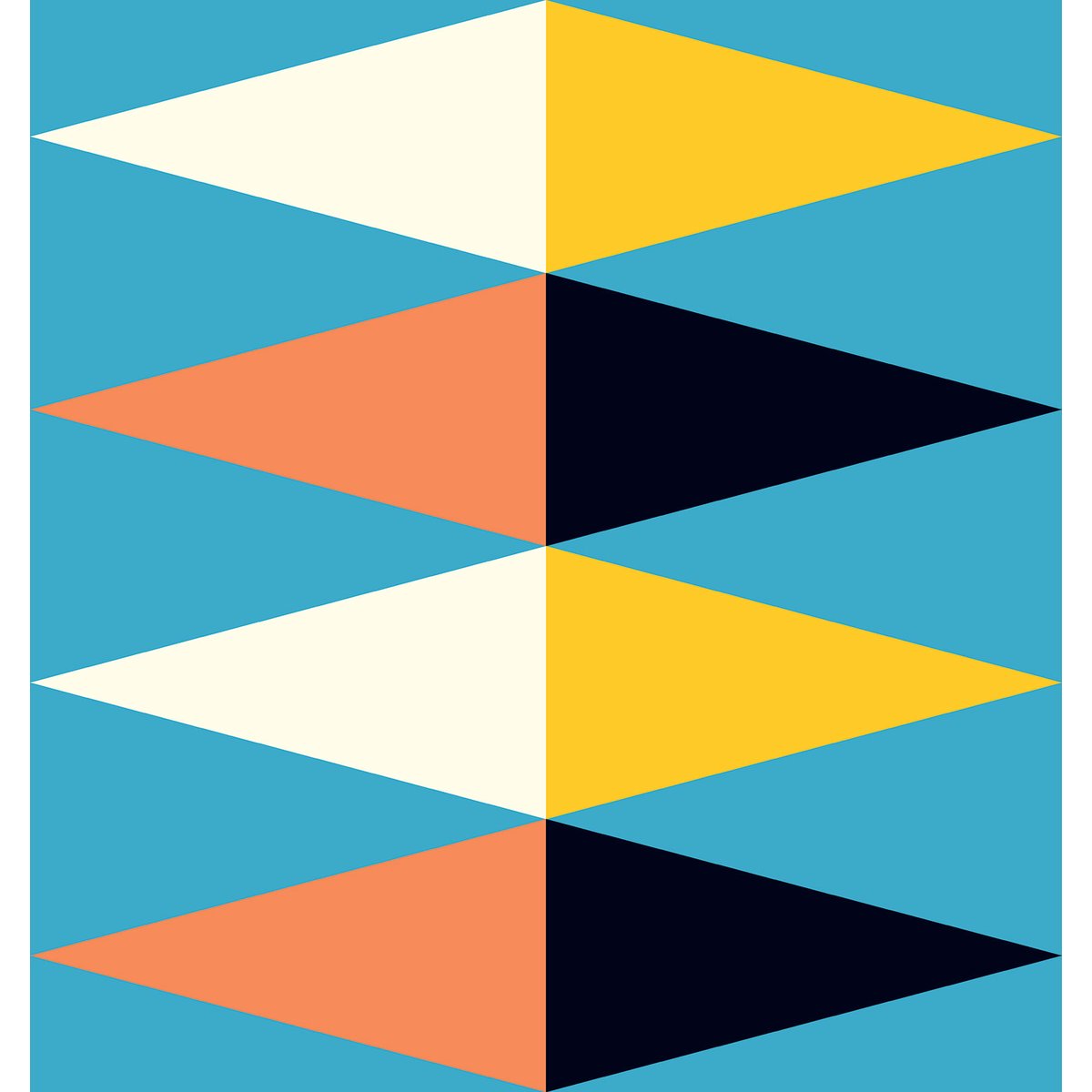 Papier peint symétrie dynamique intissé, HEXOA