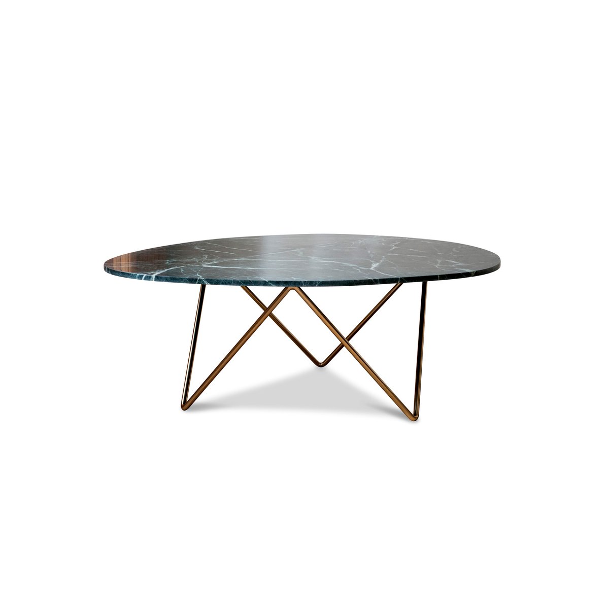 Table basse en marbre TRIVISAN vert émeraude, PRODUIT INTERIEUR BRUT