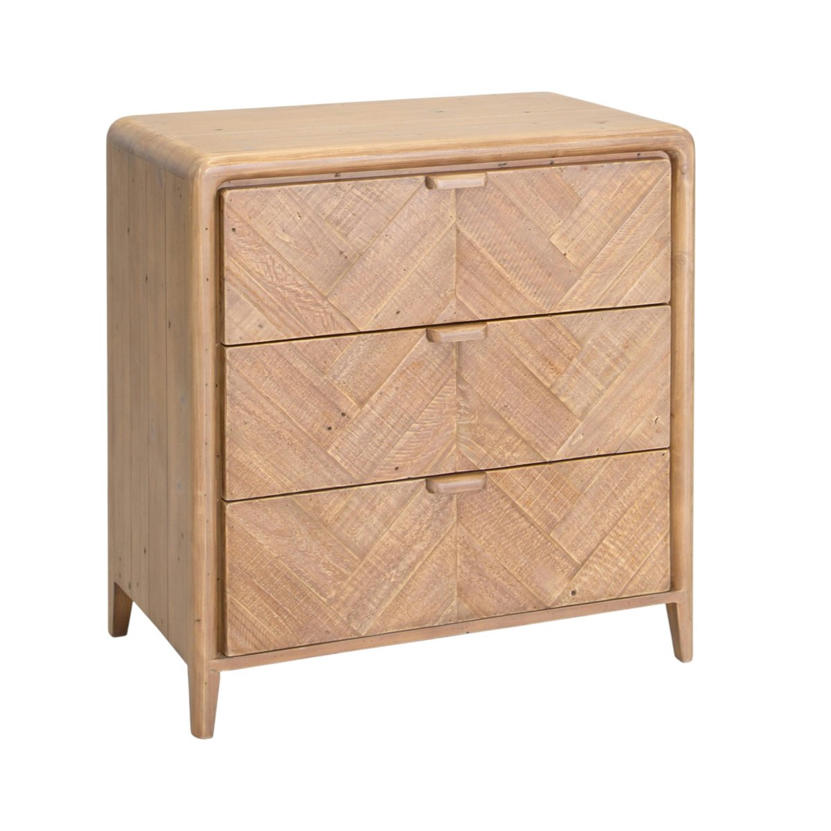 Commode 3 tiroirs en bois recyclé KEARNEY bois naturel, PIER IMPORT