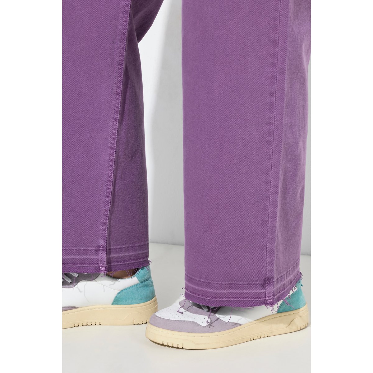 Jean coloré Mary à taille confortable lilas foncé, ULLA POPKEN