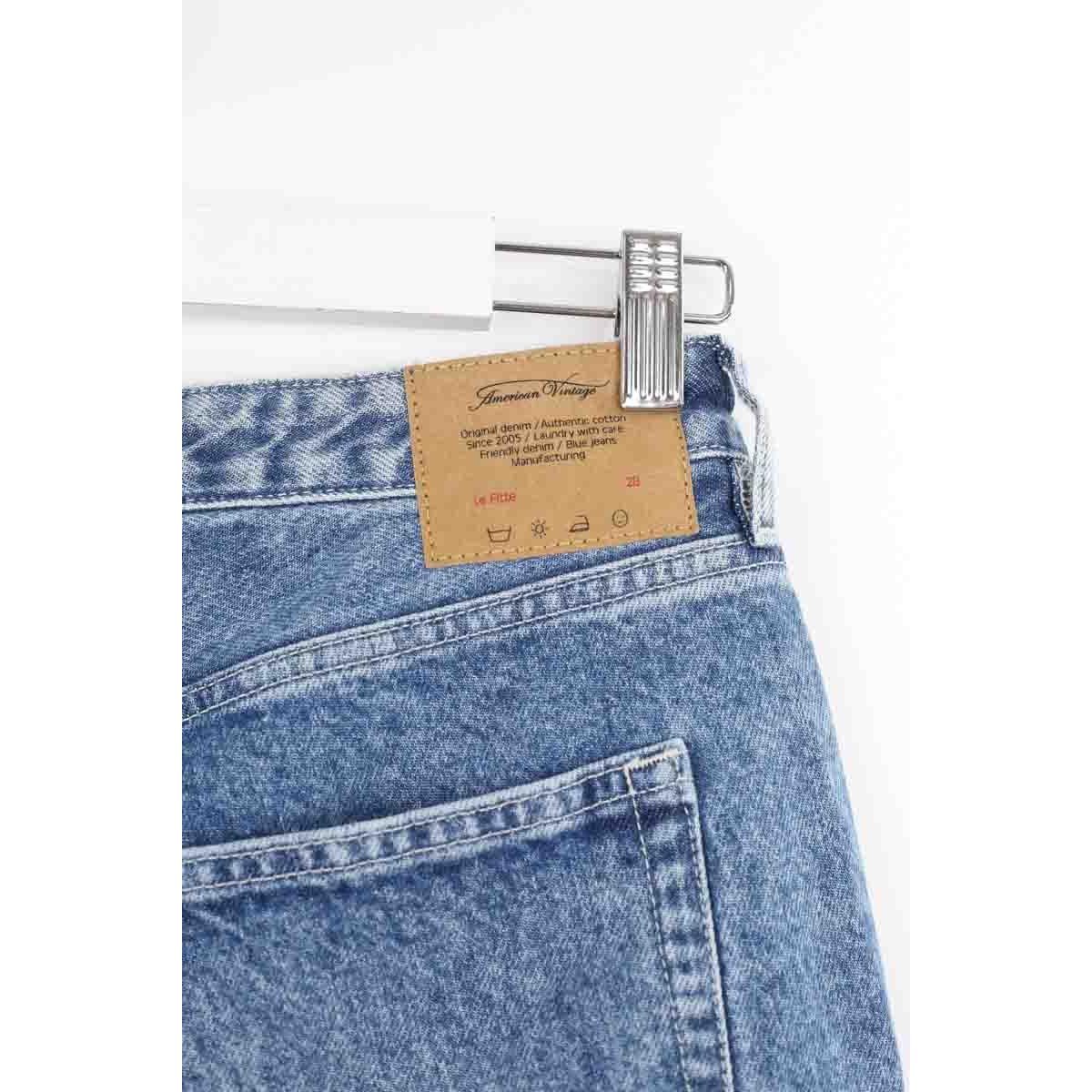 Jean droit - Très Bon État bleu, AMERICAN VINTAGE