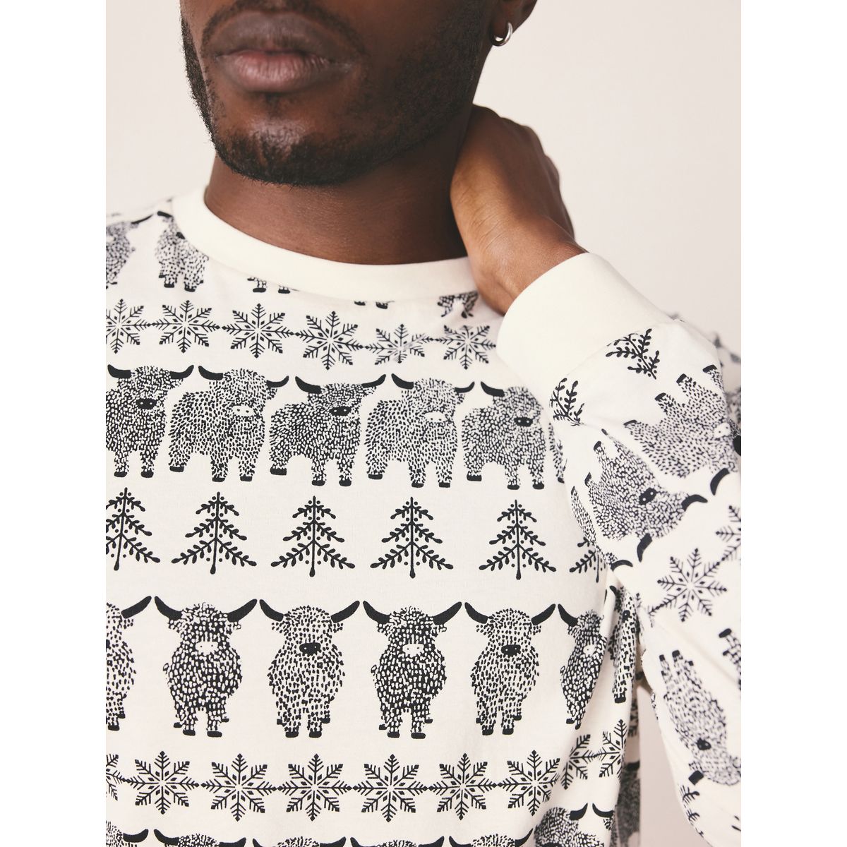 Pyjama de noël hamish, pour toute la famille blanc écru, NEXT