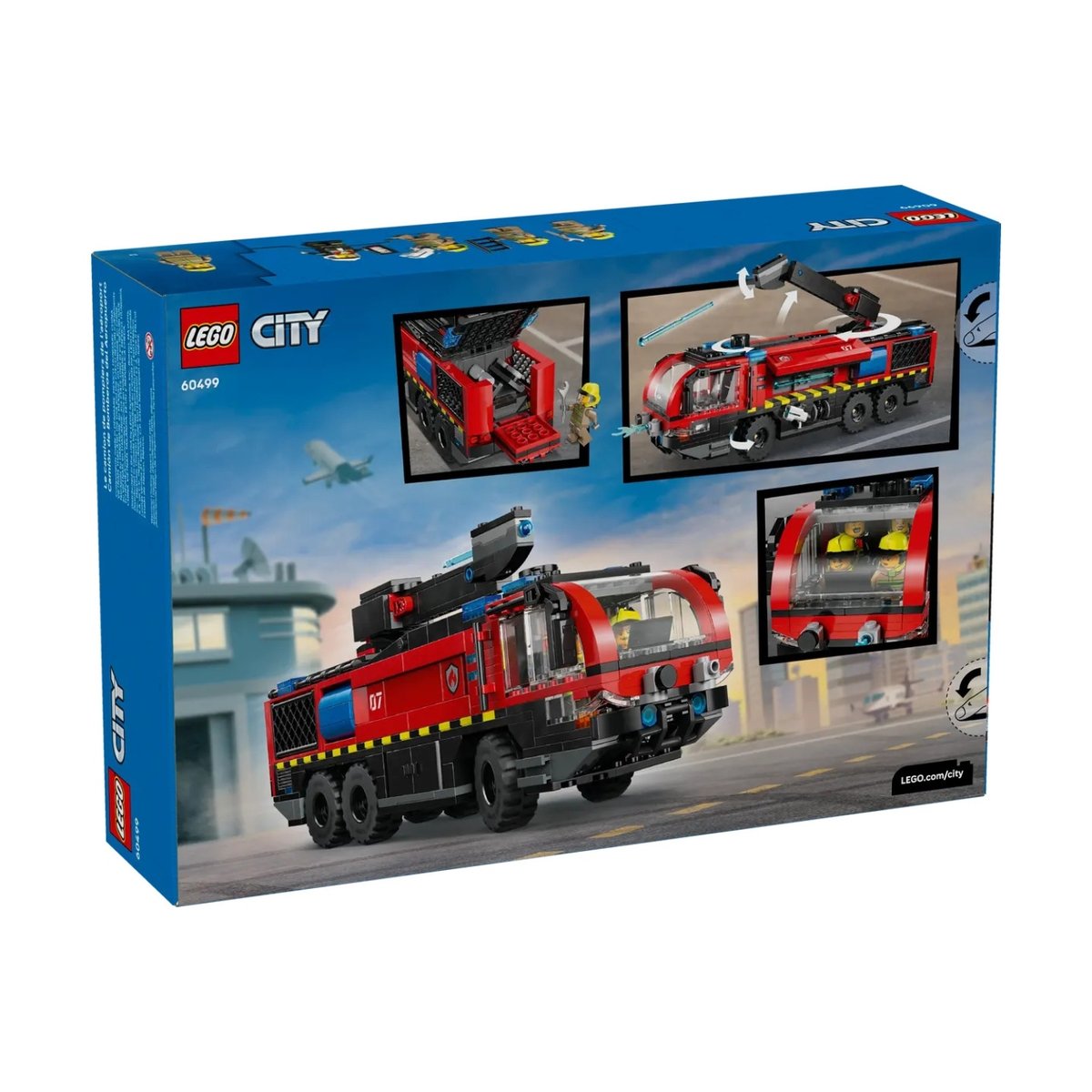 City Le camion de pompiers de l'aéroport multicolore, LEGO