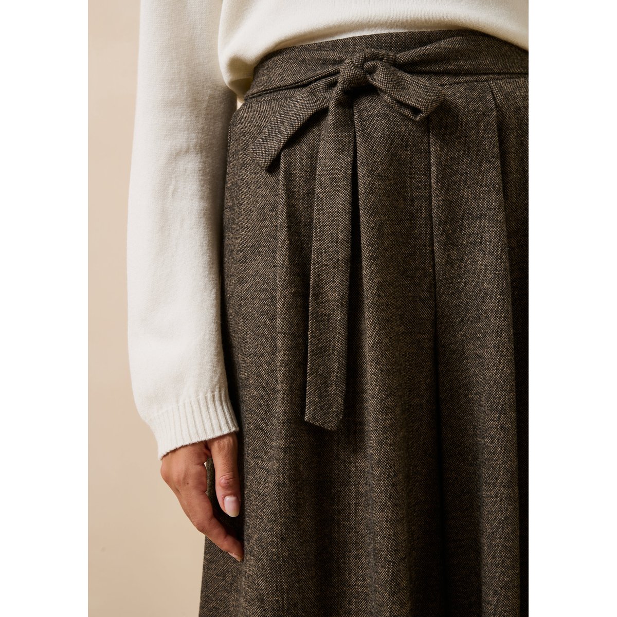 Pantalon jupe culotte 7/8ème ecorce, LA FEE MARABOUTEE