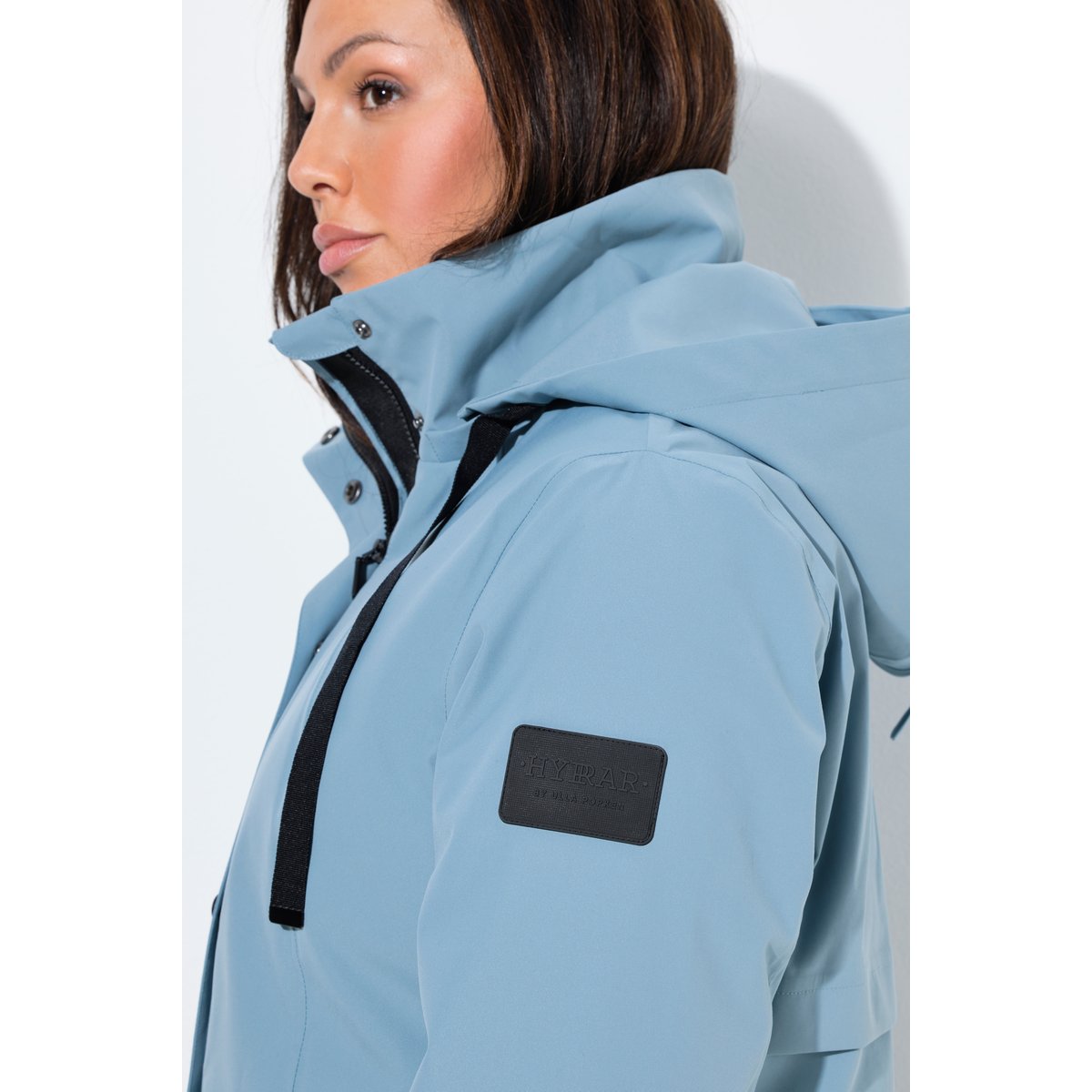 Veste technique HYPRAR à capuche gris bleu, ULLA POPKEN