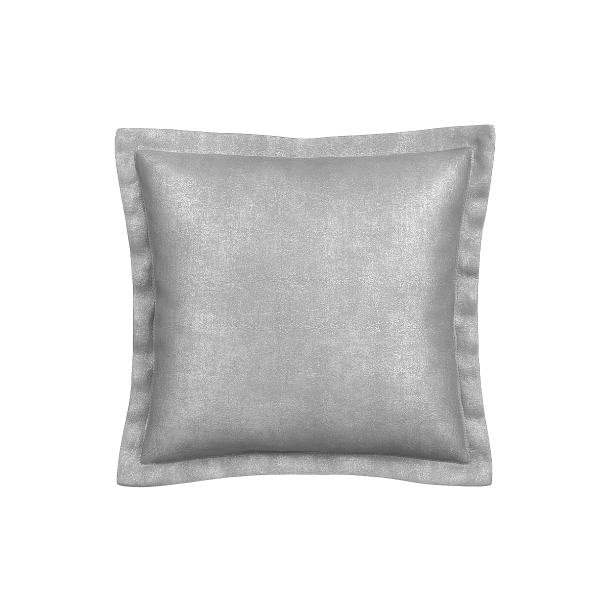 Housse de coussin décorative en flanelle H40 SEVEN argenté, SIA DECO