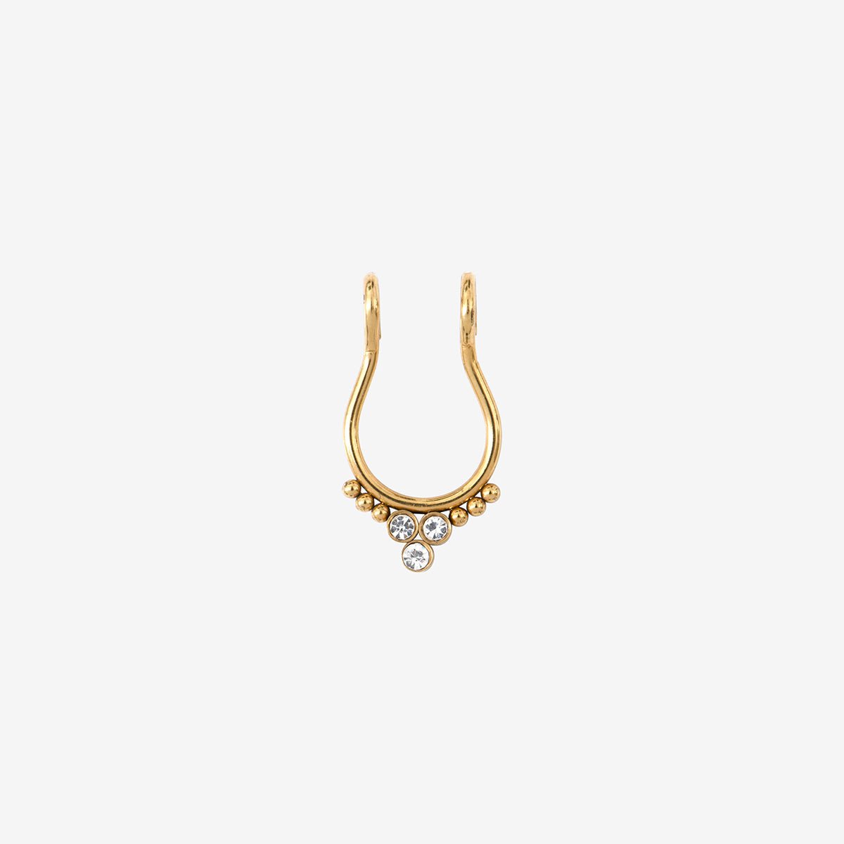 Bague nez véda - candy blanc, CAROLINE NAJMAN