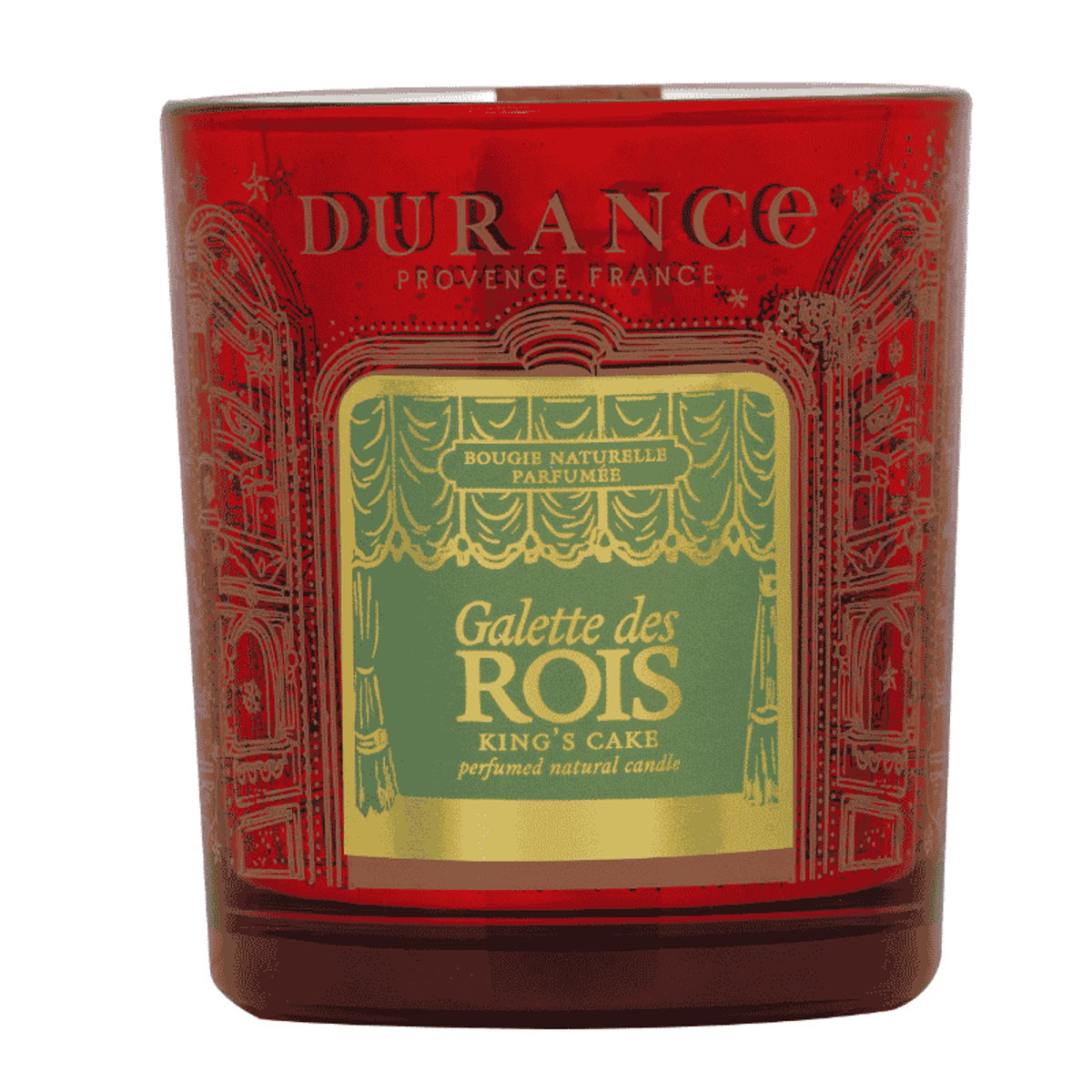 Bougie Mèche en Bois Galette des Rois couleur unique, DURANCE