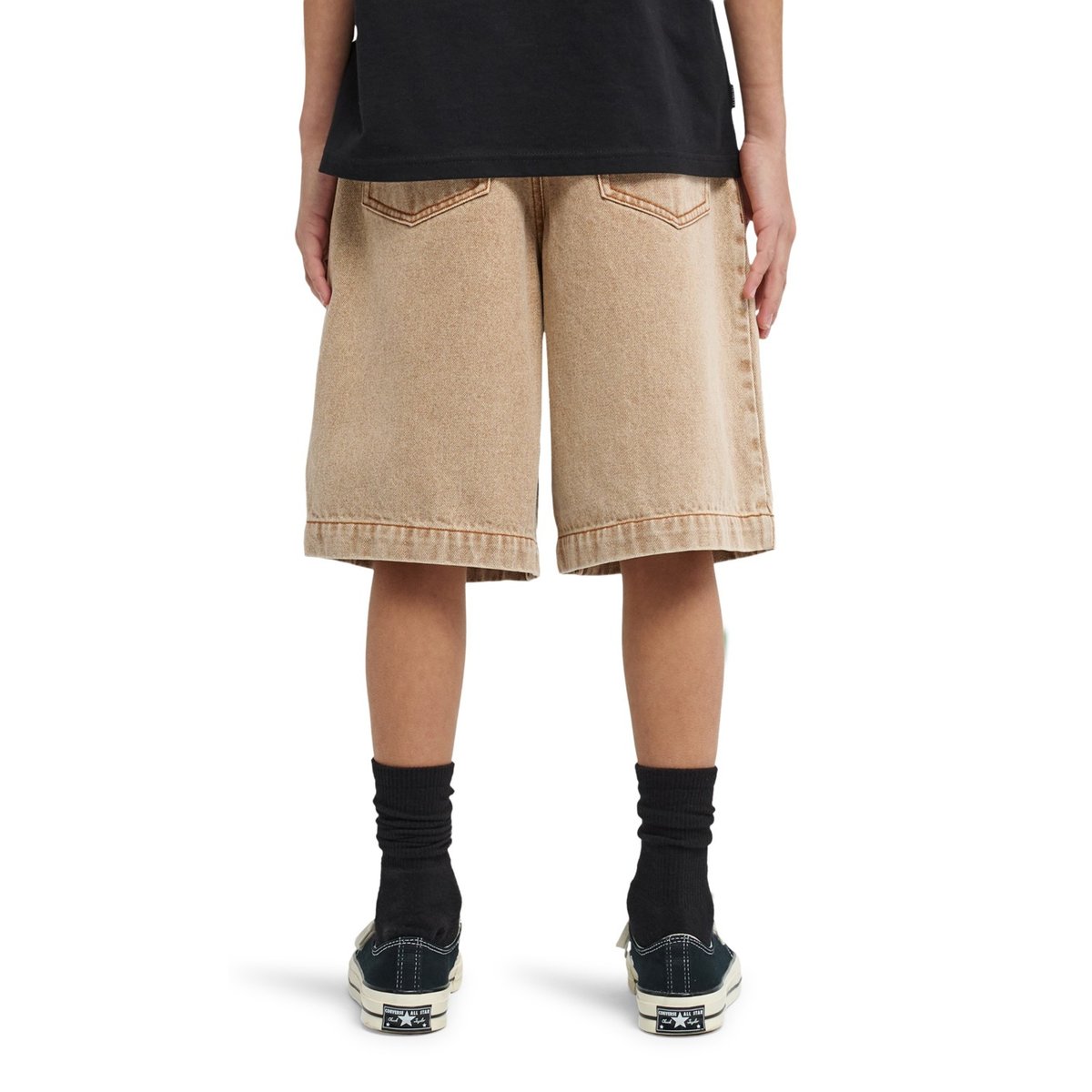 Short en denim BIG 5 beige beige tint wash, ELEMENT