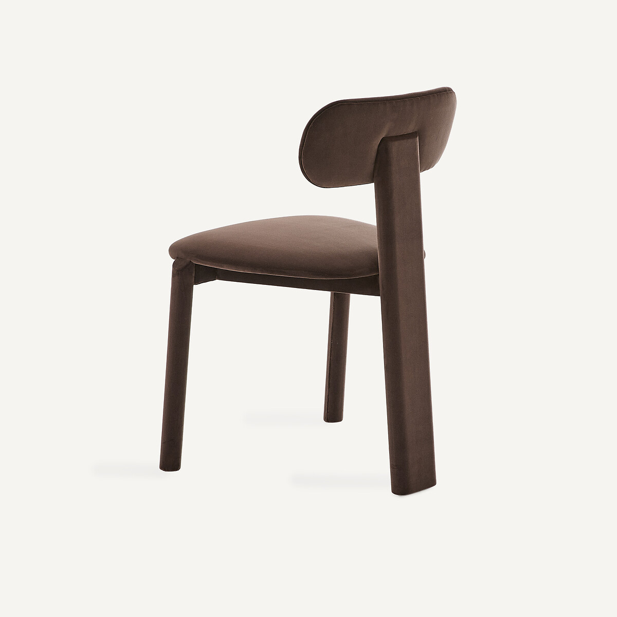 Sedia imbottita in velluto, Marais, design di Emmanuel Gallina marrone, EMMANUEL GALLINA X AM.PM