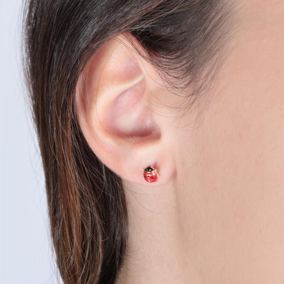 Boucles d'oreilles en or jaune 750 CLASSIC or jaune, BLUESPIRIT