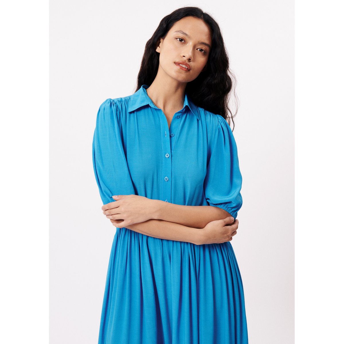 Robes longue ELIF bleu electrique, FRNCH