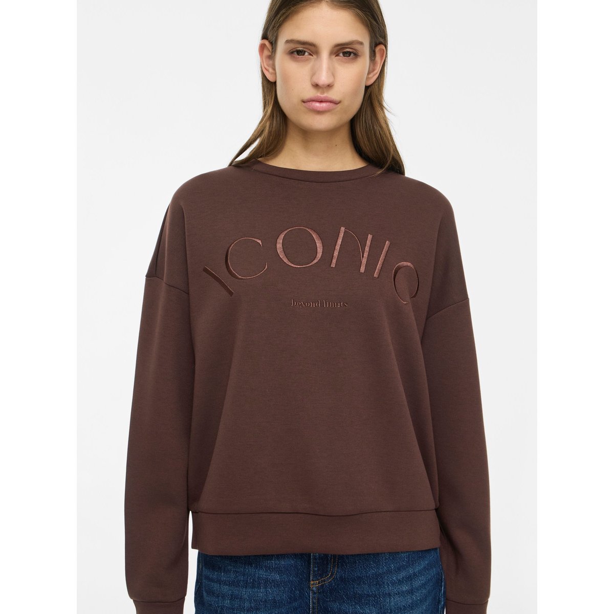 Sweat-Shirt À Manches Longues marron - coffee bean1, VILA