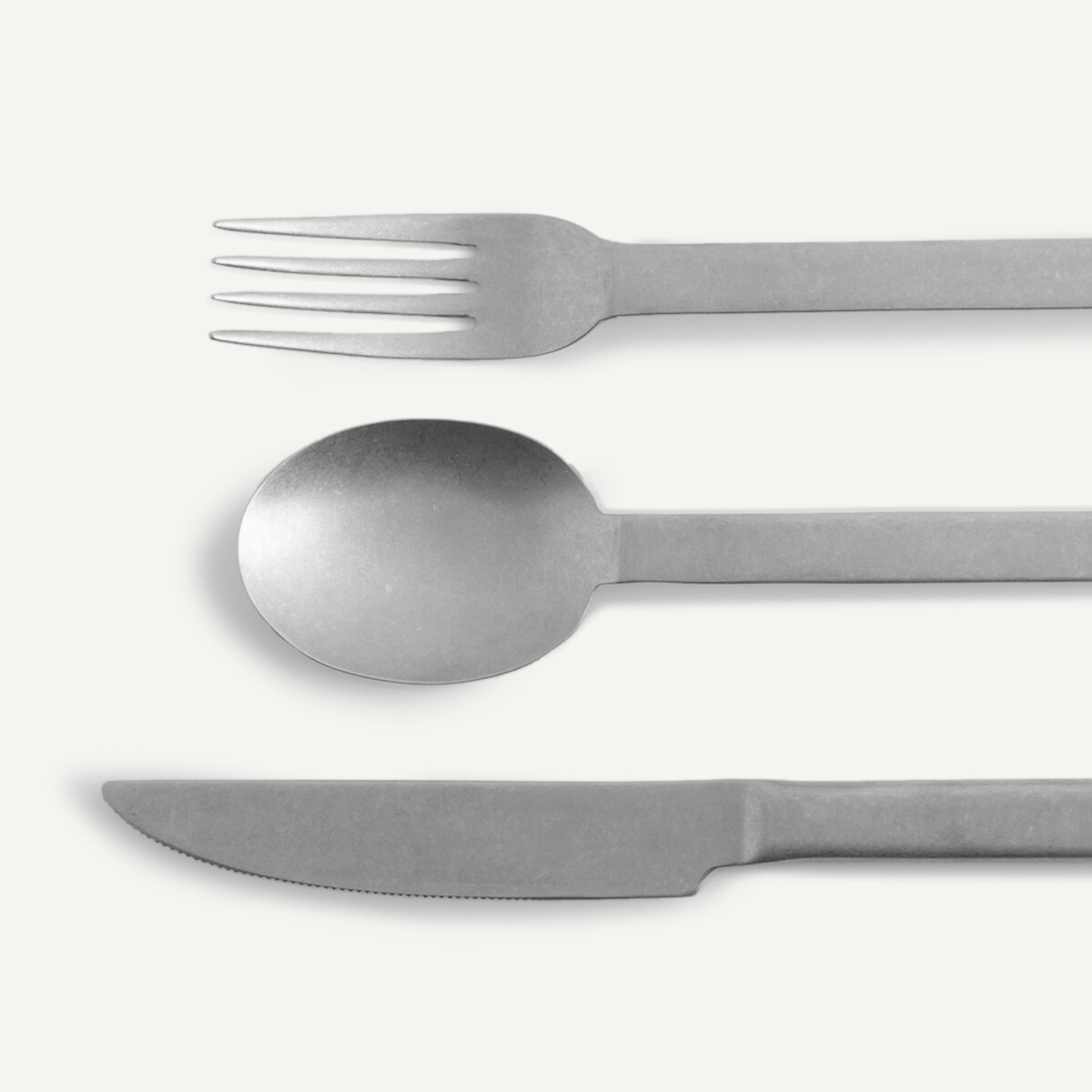 Ménagère 16 pièces en inox brossé, Aisi inox brossé, AM.PM