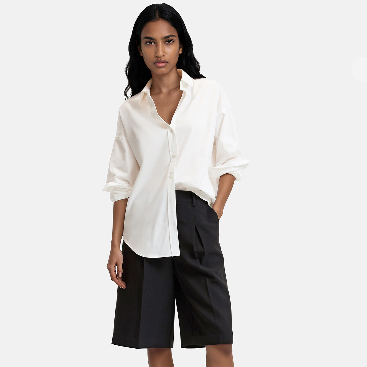 Chemise tunique oversize Signature, APOLLINE blanc ivoire, LA REDOUTE COLLECTIONS