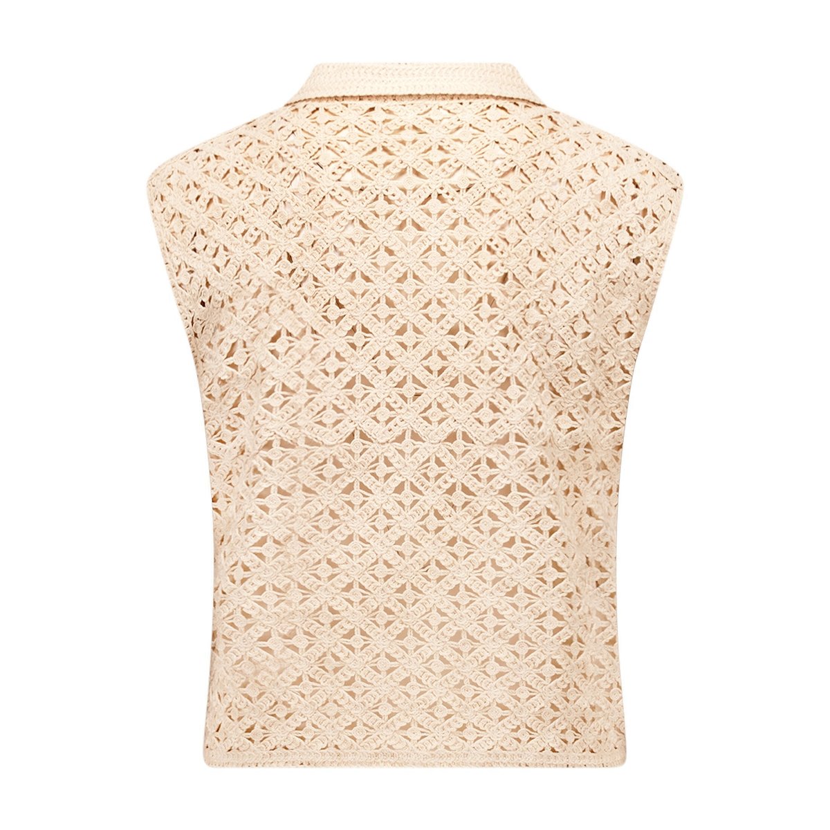 T-Shirt avec structure à encolure en v pearled ivory, CARTOON