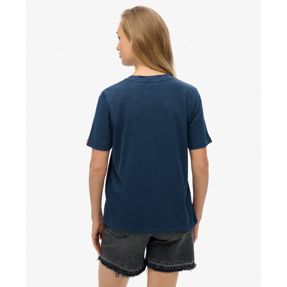 T-shirt Varsity Décontracté à Ornements bleu marine lauren, SUPERDRY