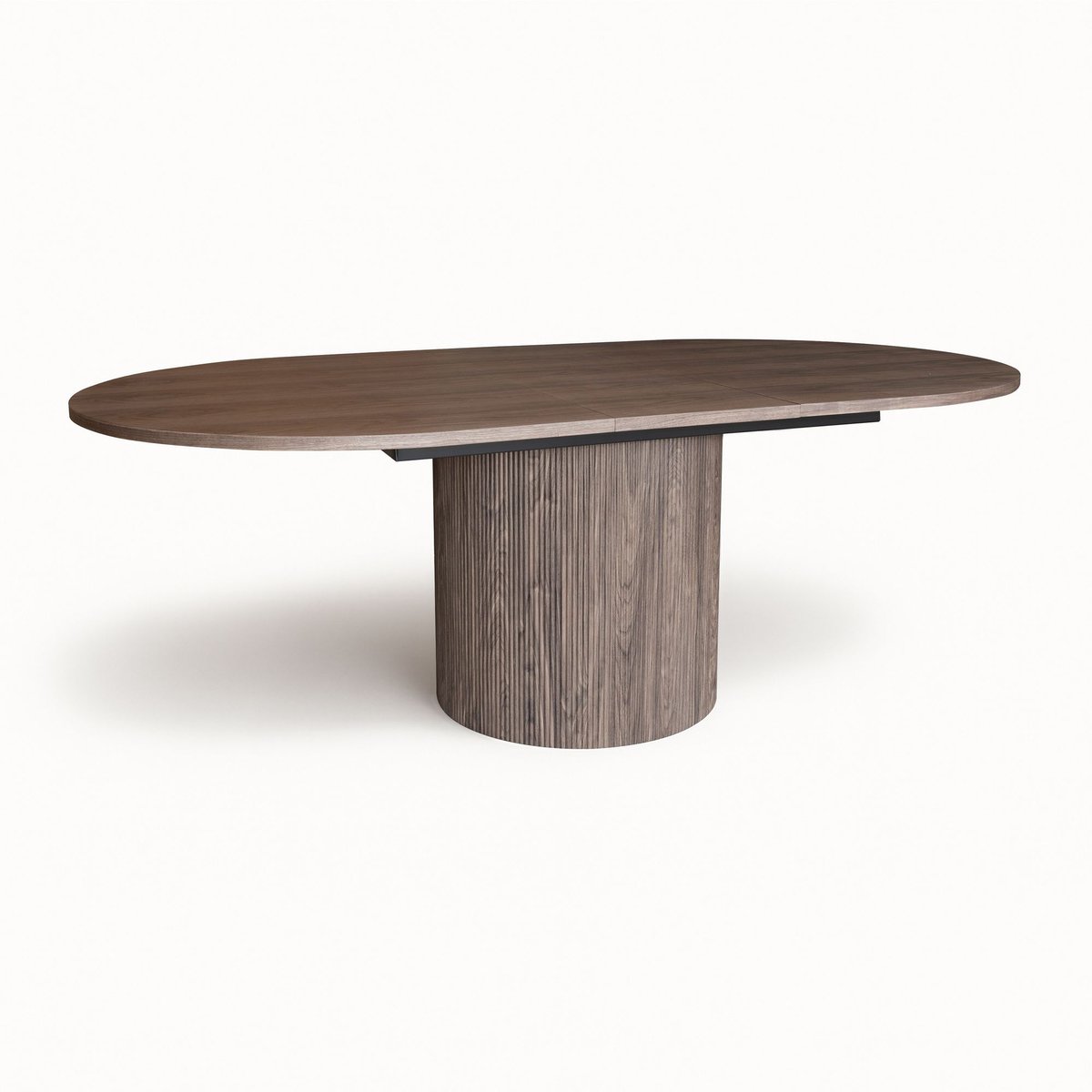 Table ovale extensible en bois, SIERRA couleur unique, NOW'S HOME