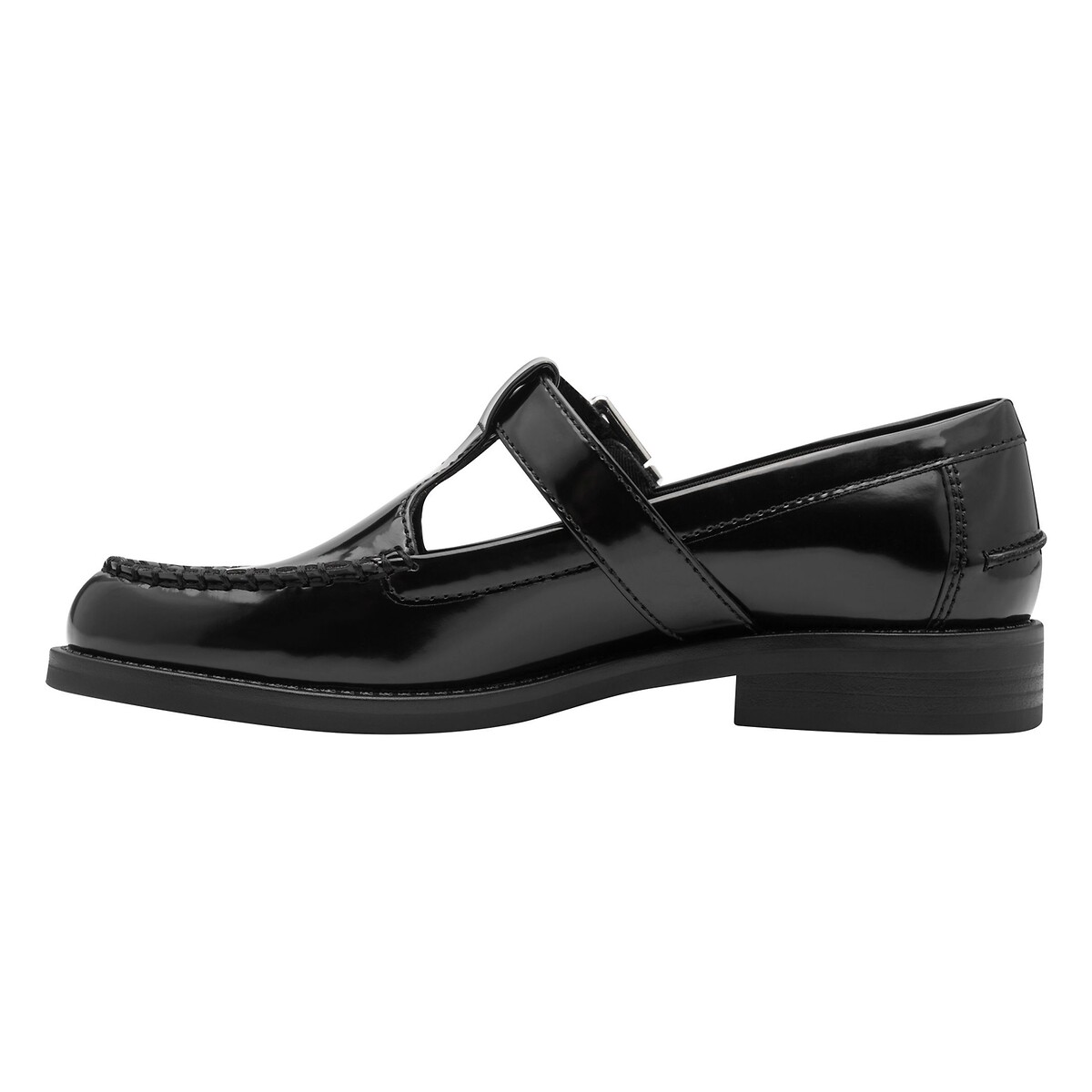 T-strap loafers zwart, TAMARIS