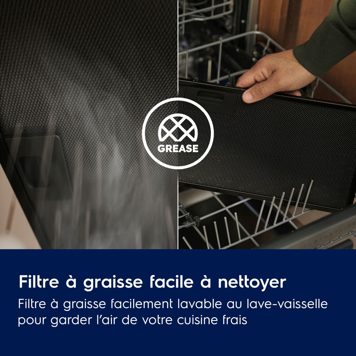 Hotte plafond LFG615X couleur unique, ELECTROLUX