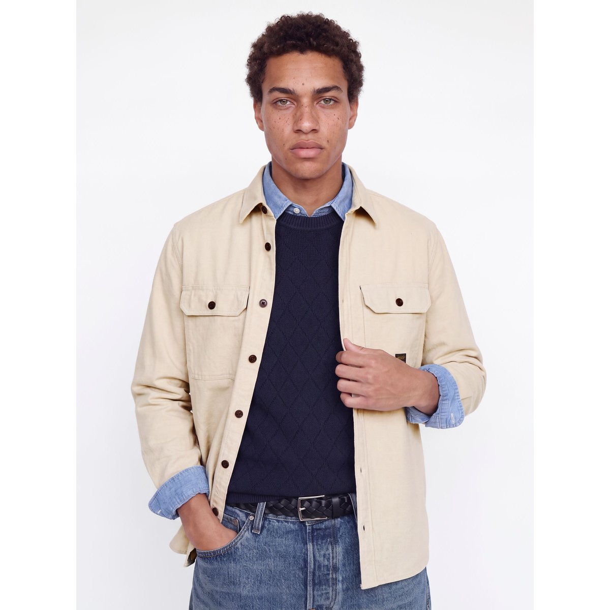 Surchemise jaune - plaza taupe 1, JACK & JONES