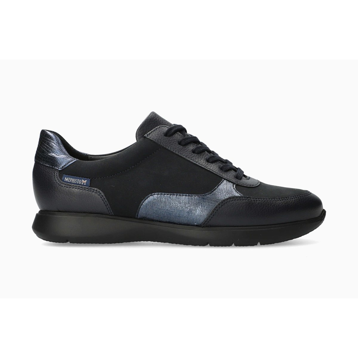 Baskets en cuir MENDY bleu 514, MEPHISTO