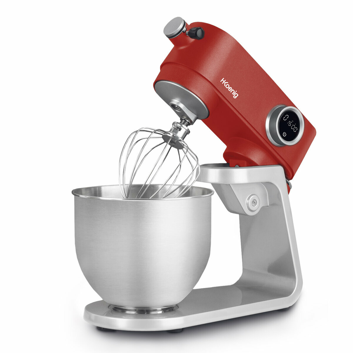 Robot pâtissier métal rouge, H.KOENIG