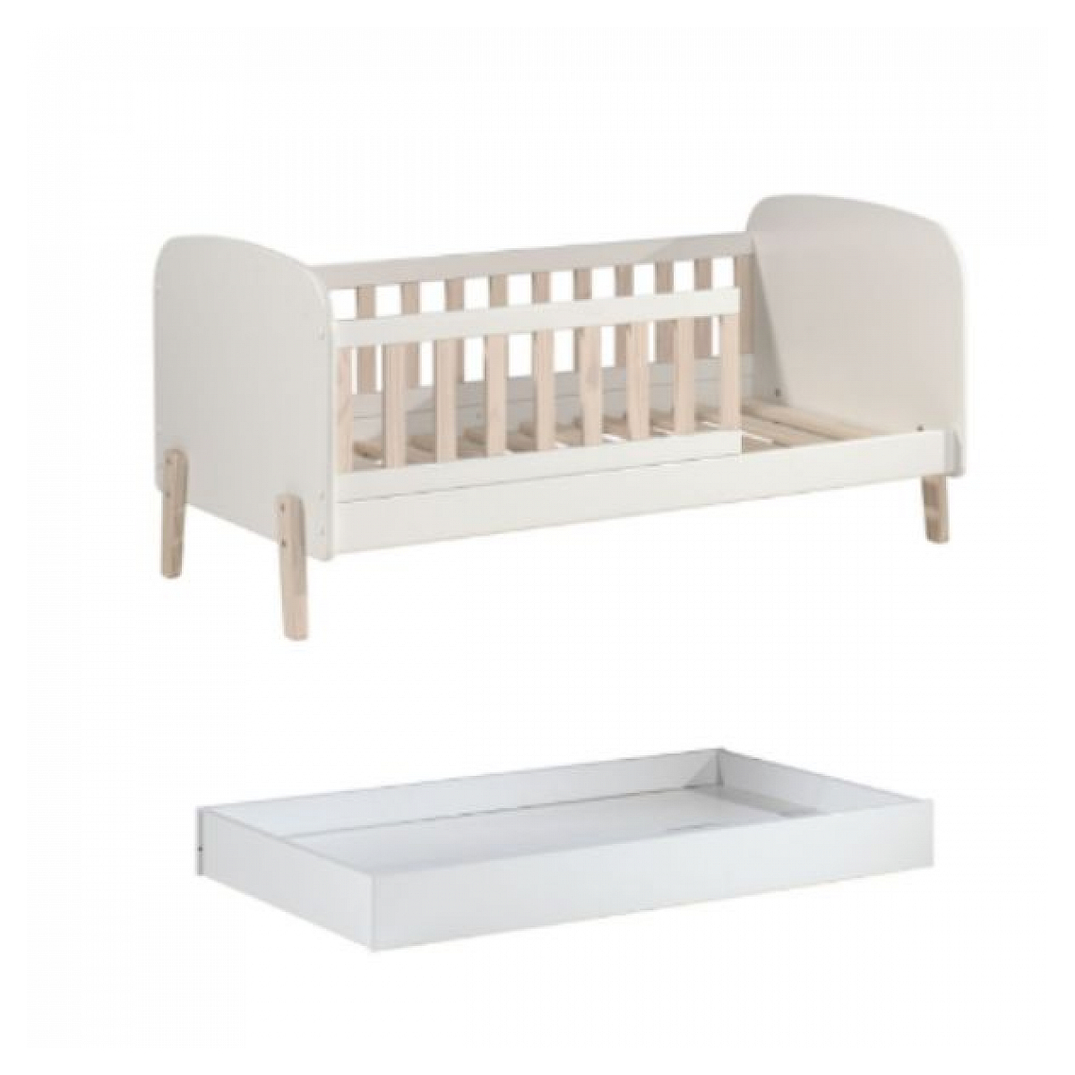 Lit Kiddy avec tiroir couleur unique, VIPACK