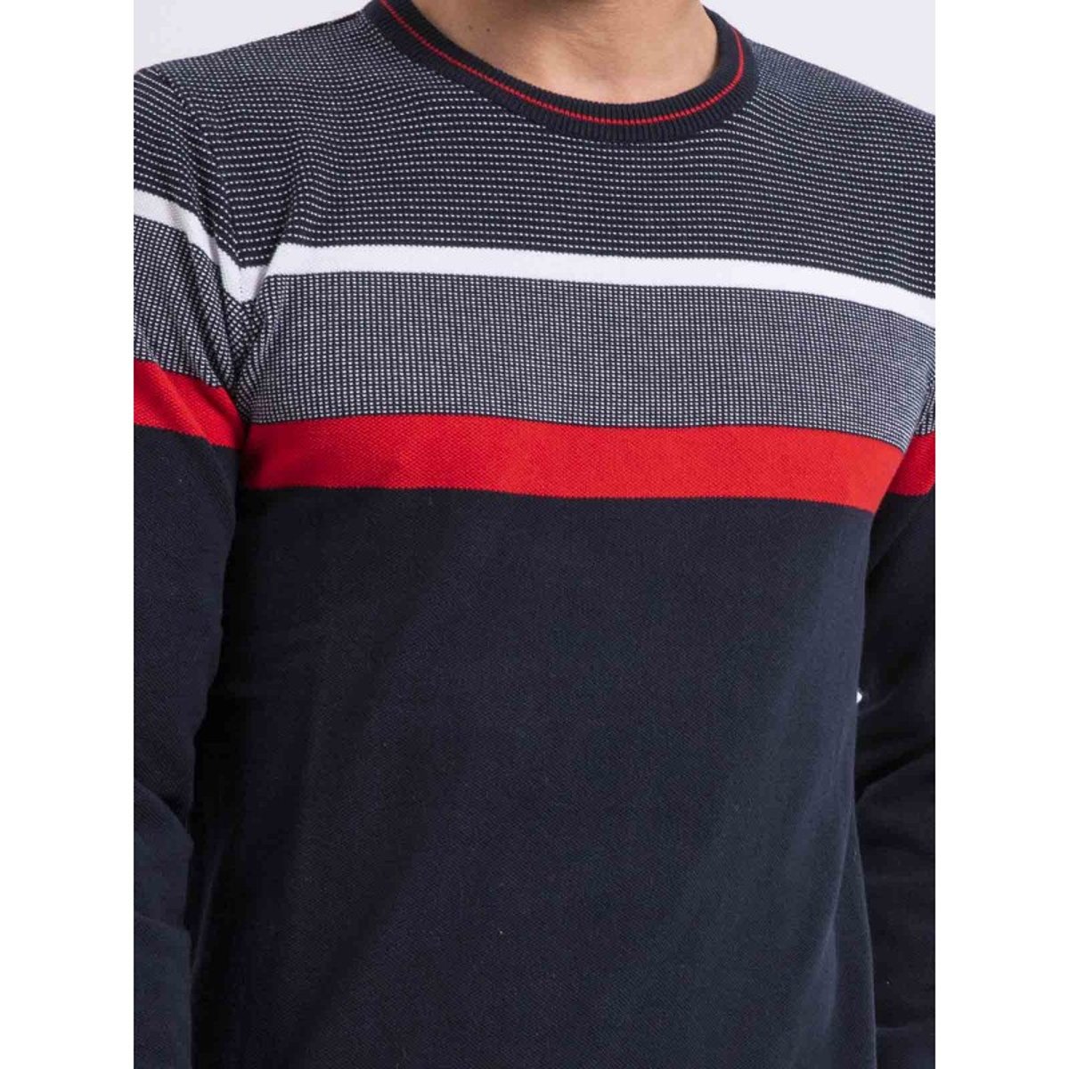 Pull Fin Col Rond Coton Arlo rouge, RITCHIE