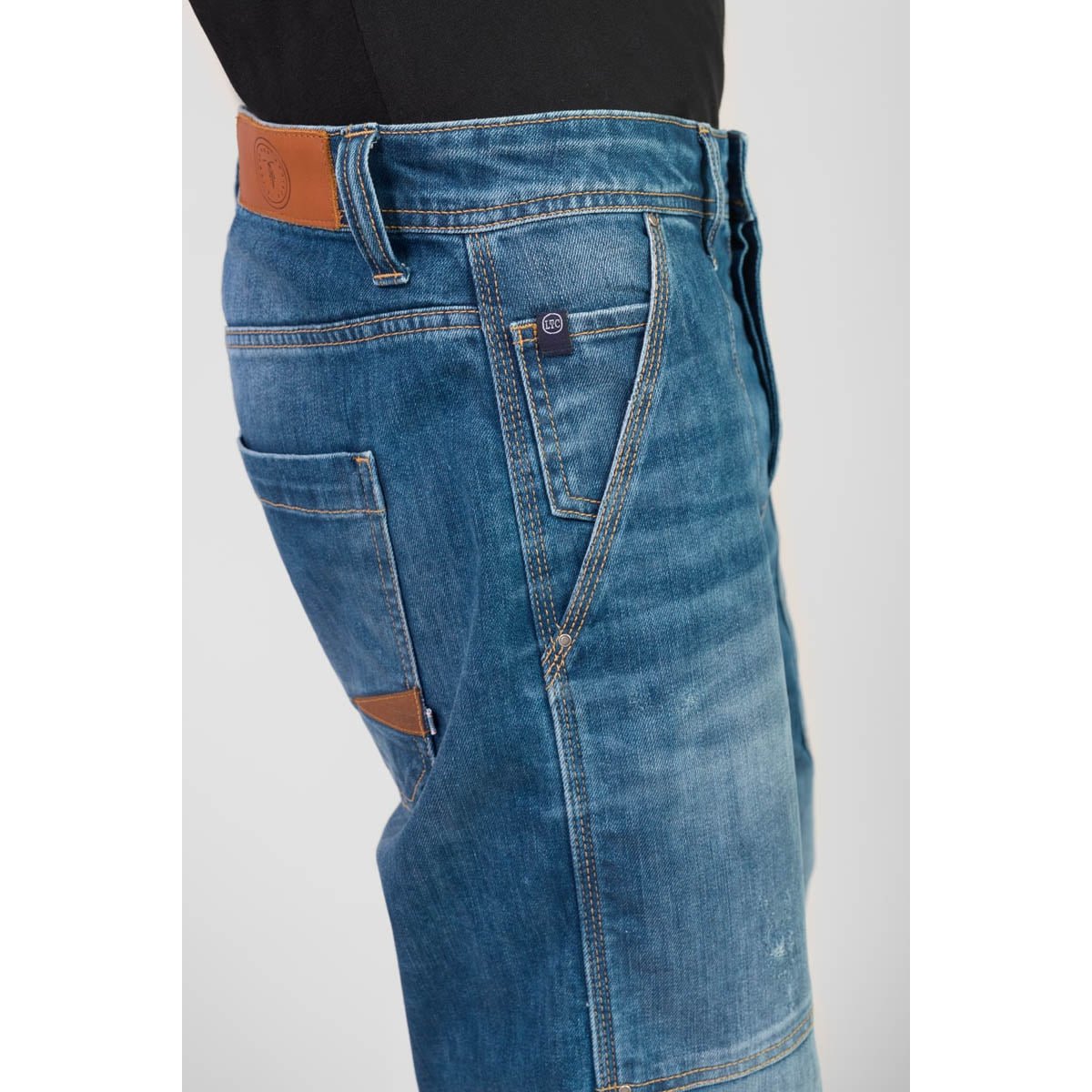 Jeans loose, large loose , longueur 34 blue, LE TEMPS DES CERISES