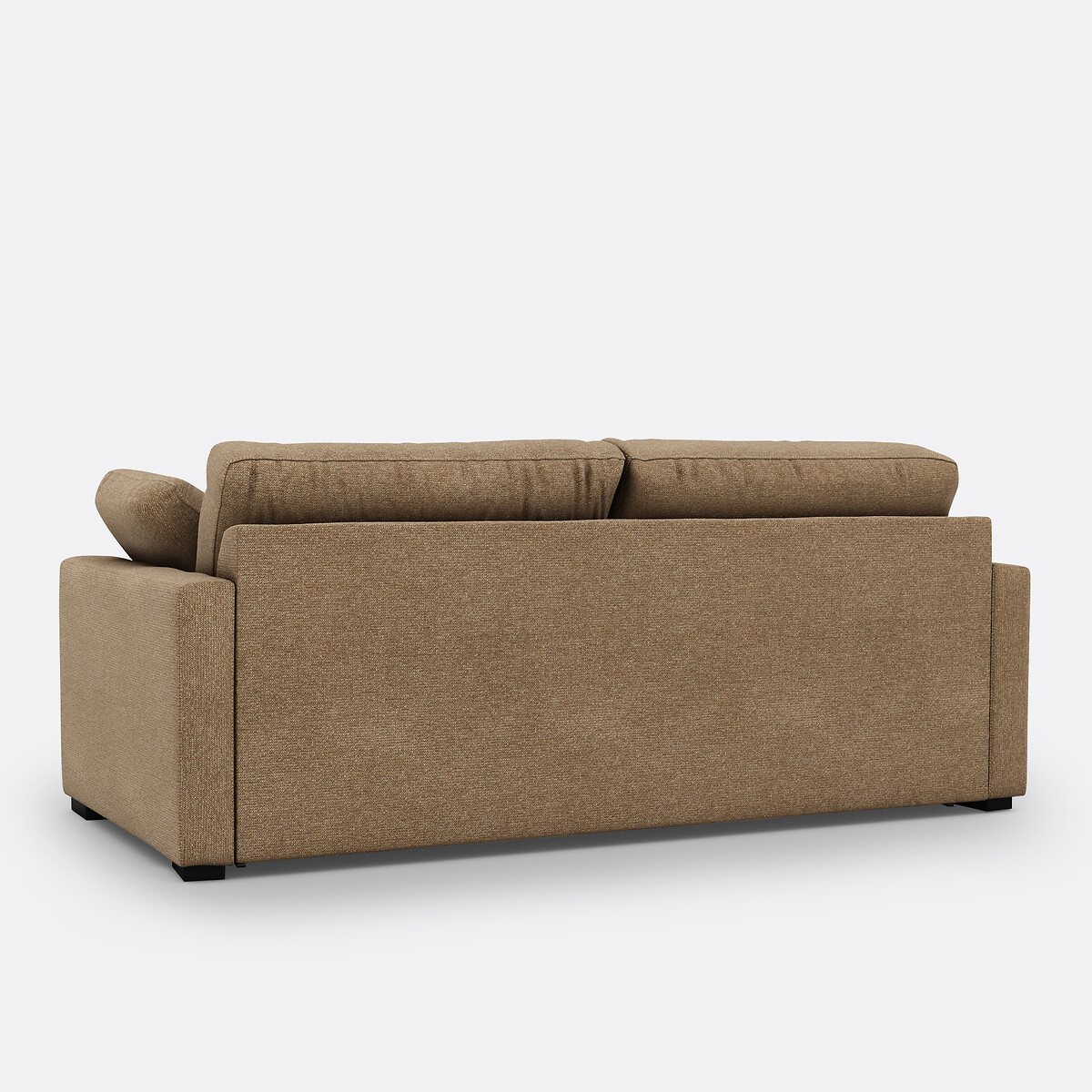 Sofá-cama texturizado mesclado, espuma premium HR, Timor caramelo, LA REDOUTE INTERIEURS