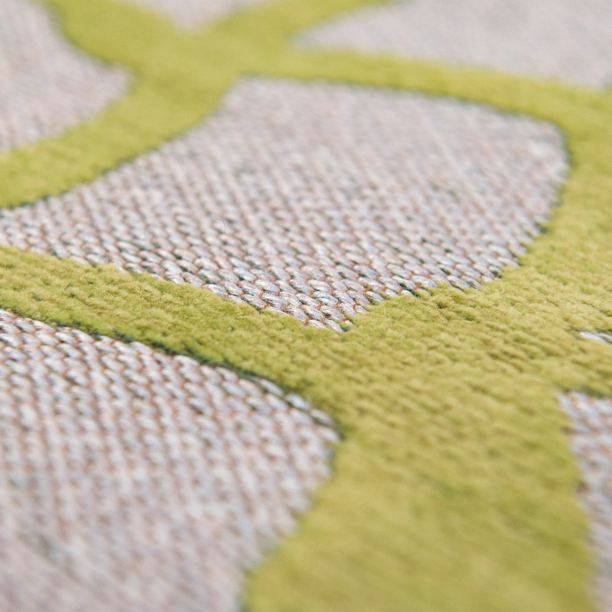 Tapis intérieur/extérieur tissé plat FADY vert, NOVATREND