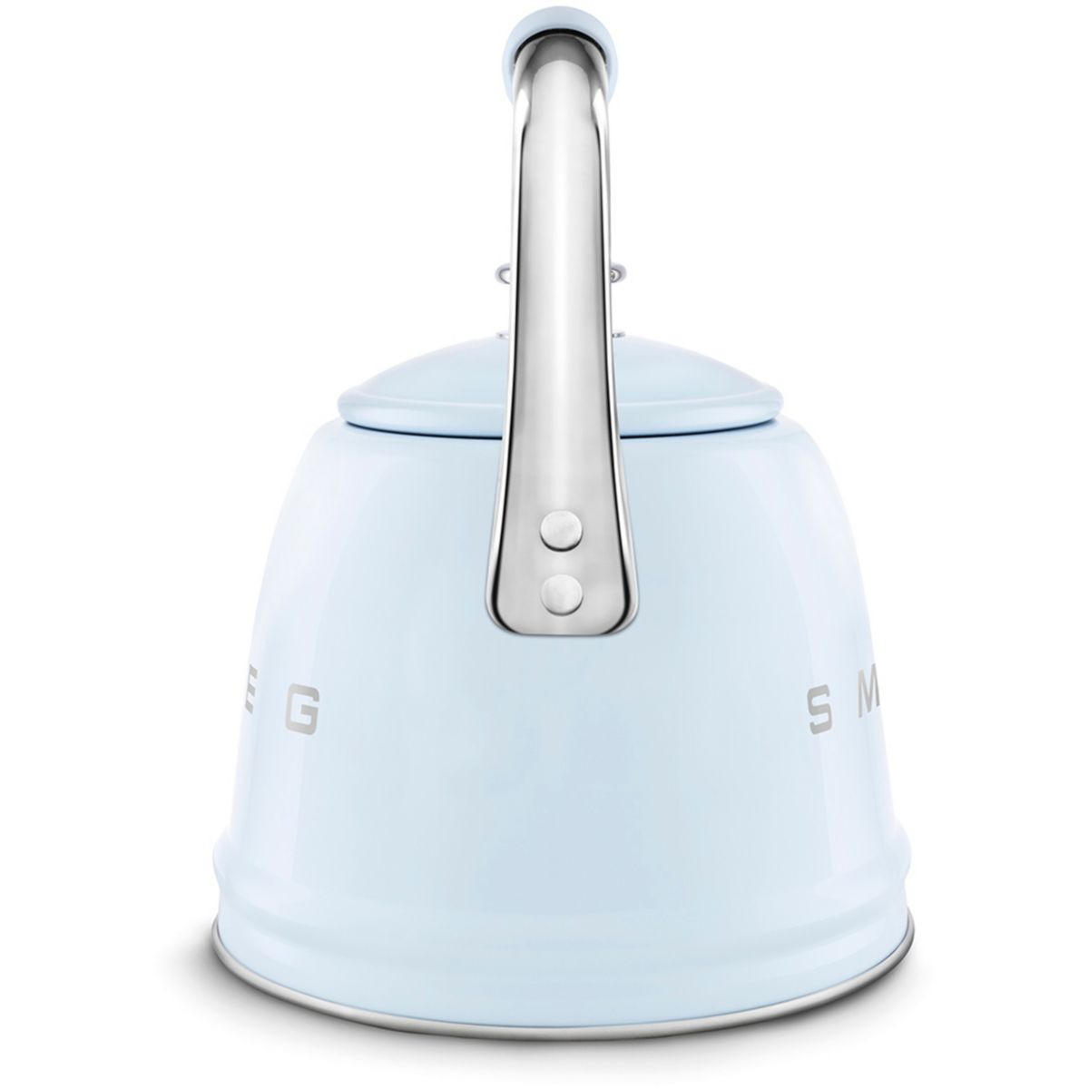 Bouilloire Sifflante 2.3L Bleu Pastel couleur unique, SMEG
