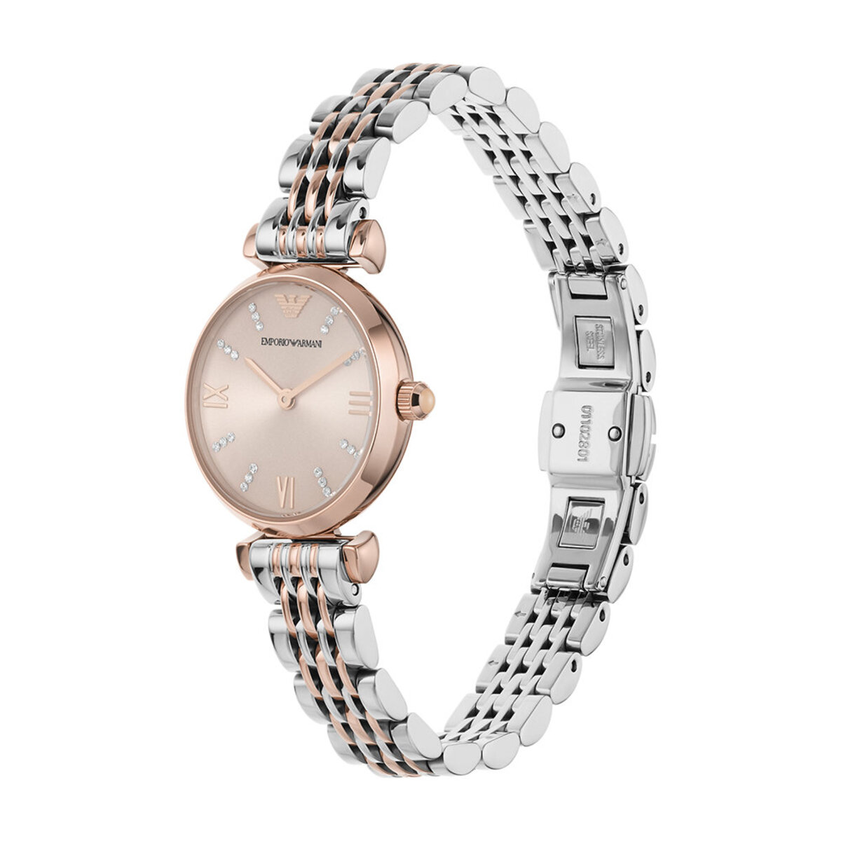 Montre Analogique  EMPORIO ARMANI doré rose rose argenté, EMPORIO ARMANI