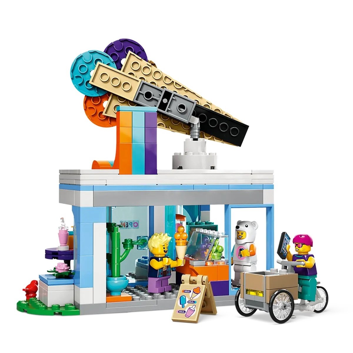 City La boutique du glacier multicolore, LEGO