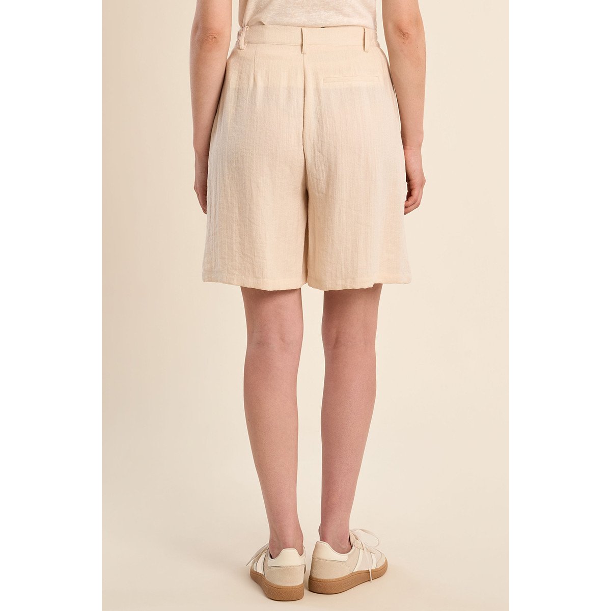 Short de blazer taille haute offwhite, MOLLY BRACKEN
