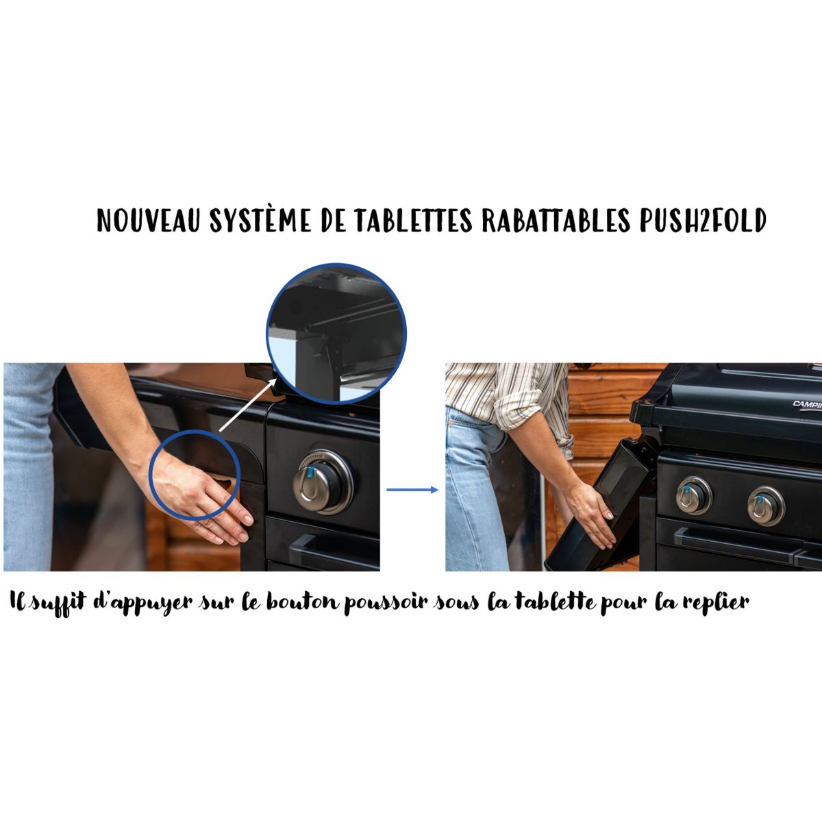 Barbecue gaz Onyx 4S noir 4 brûleurs sur chariot, 72x46 cm noir, CAMPINGAZ