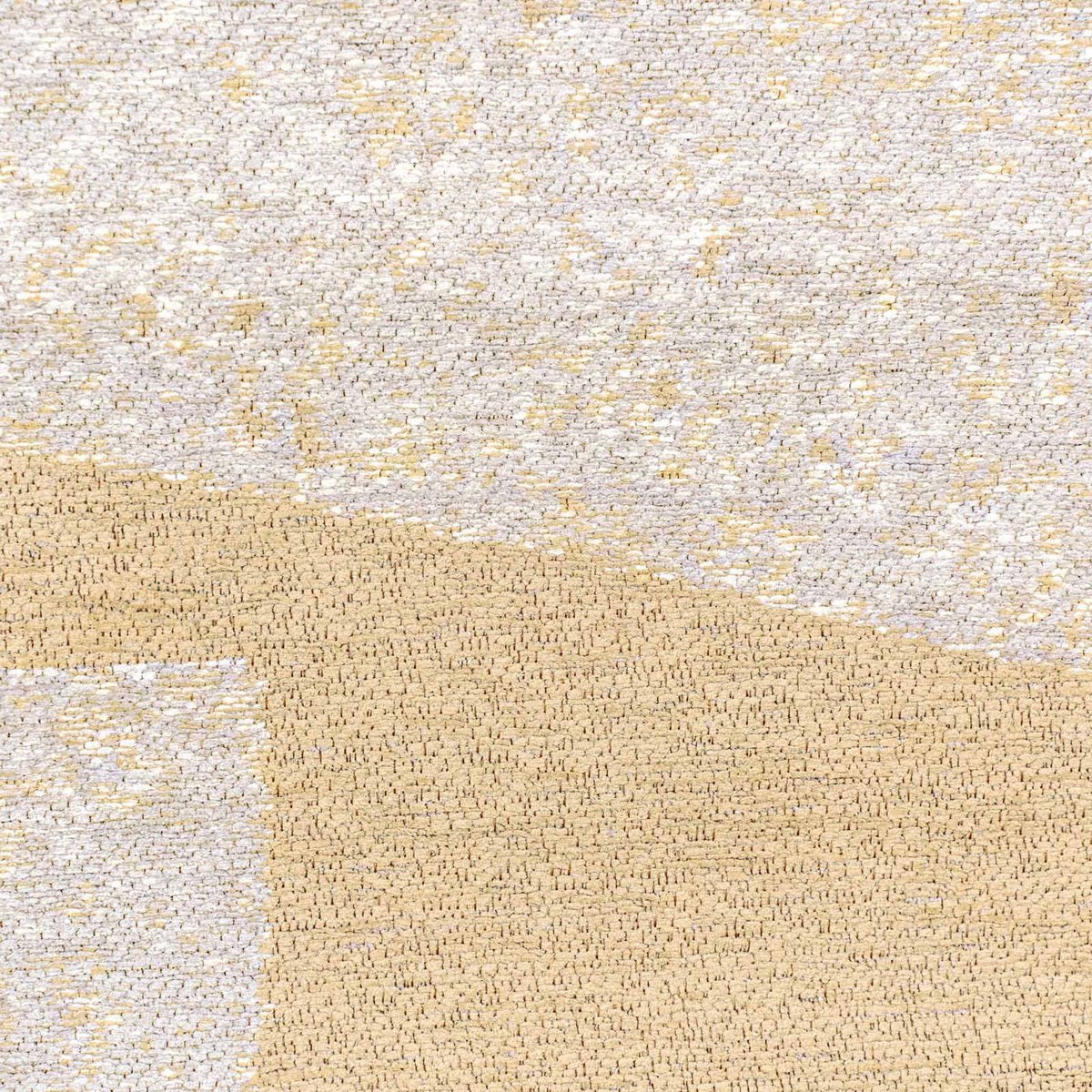 Tapis intérieur et extérieur jacquard, SKIP beige sable et crème nougat, RECOLLECTION