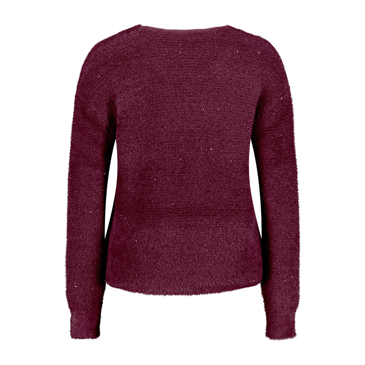 Pull-over en maille à encolure en v maroon banner, BETTY BARCLAY