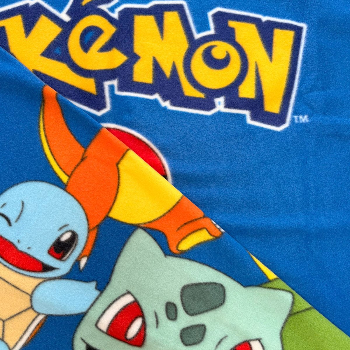 Plaid polaire imprimé, BATTLE bleu, POKEMON