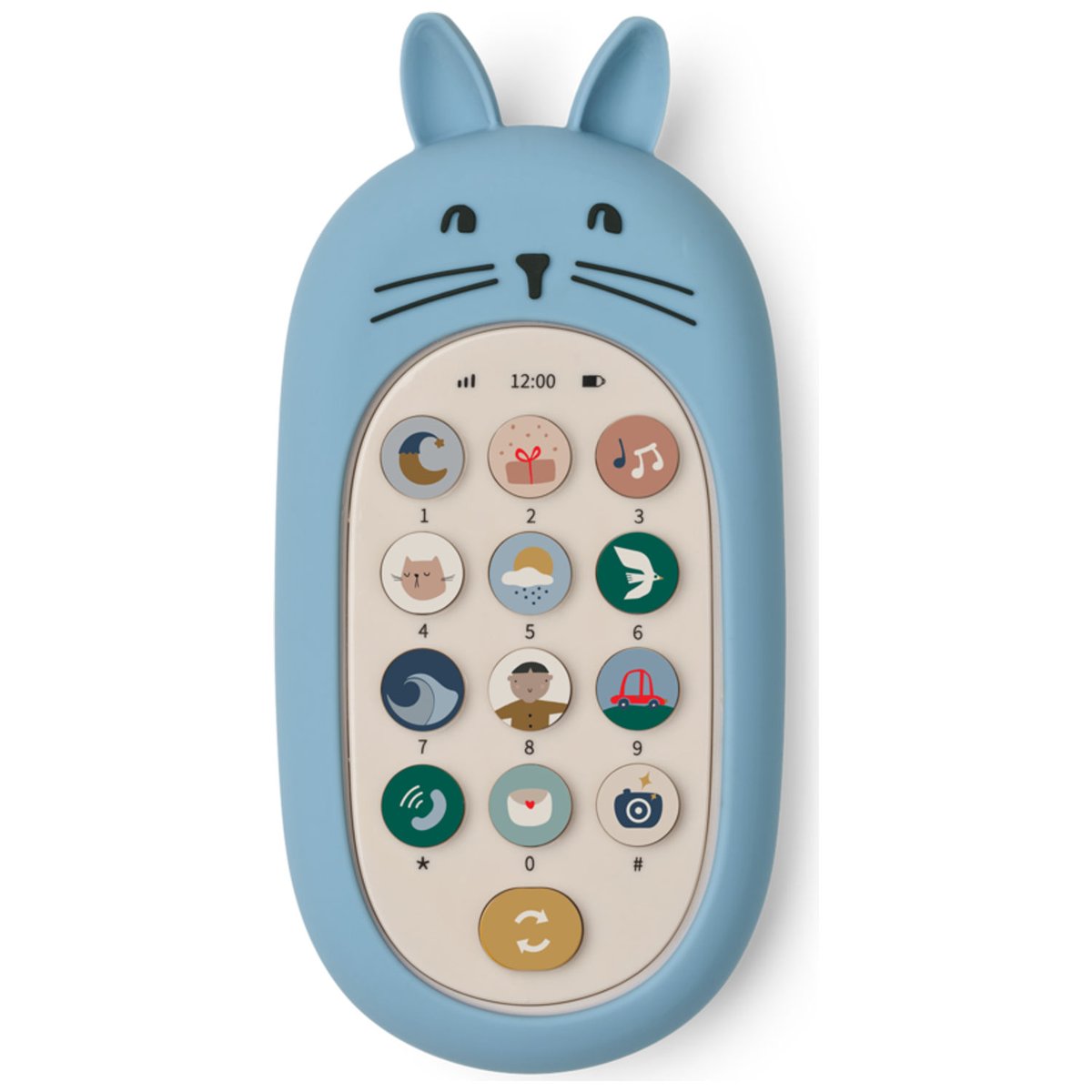 Téléphone portable ludique Fidi bleu, écru, LIEWOOD