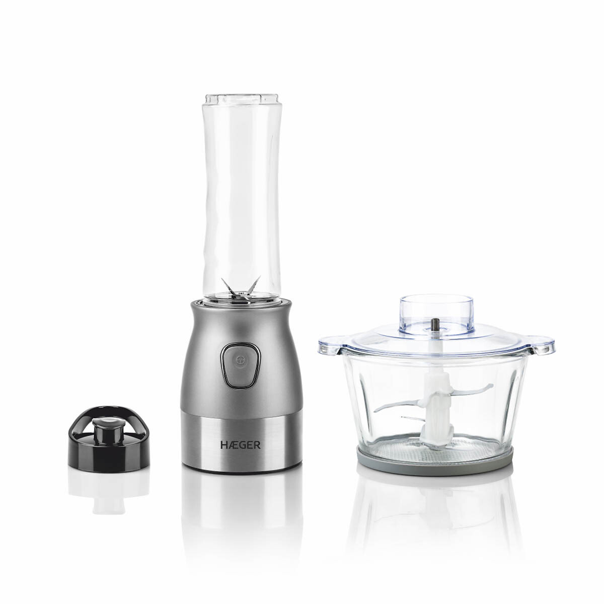 Liquidificadora e Picadora Perfect Combo, HAEGER inox, HAEGER