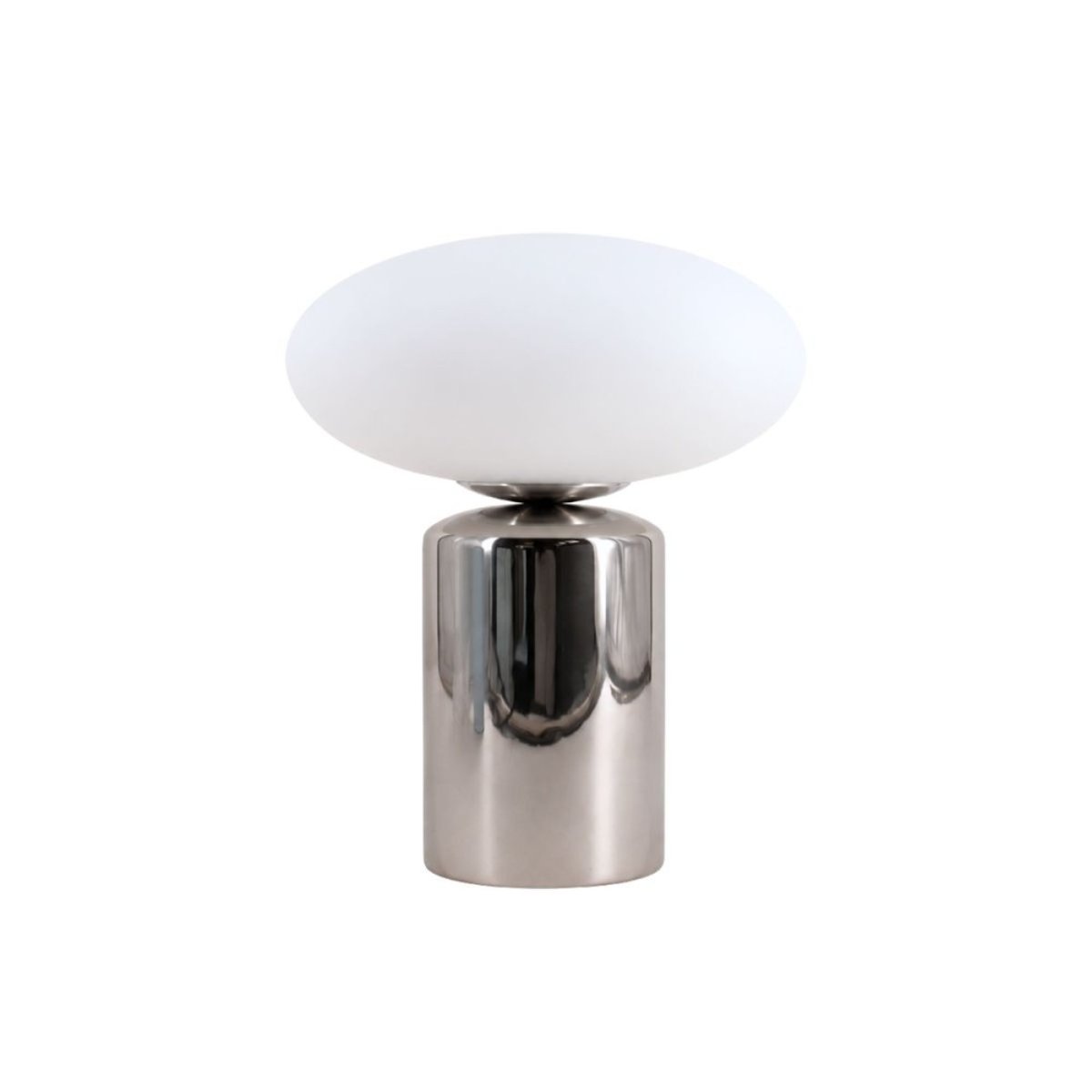 Lampe à poser en céramique et verre 31cm gris, ORNAMI