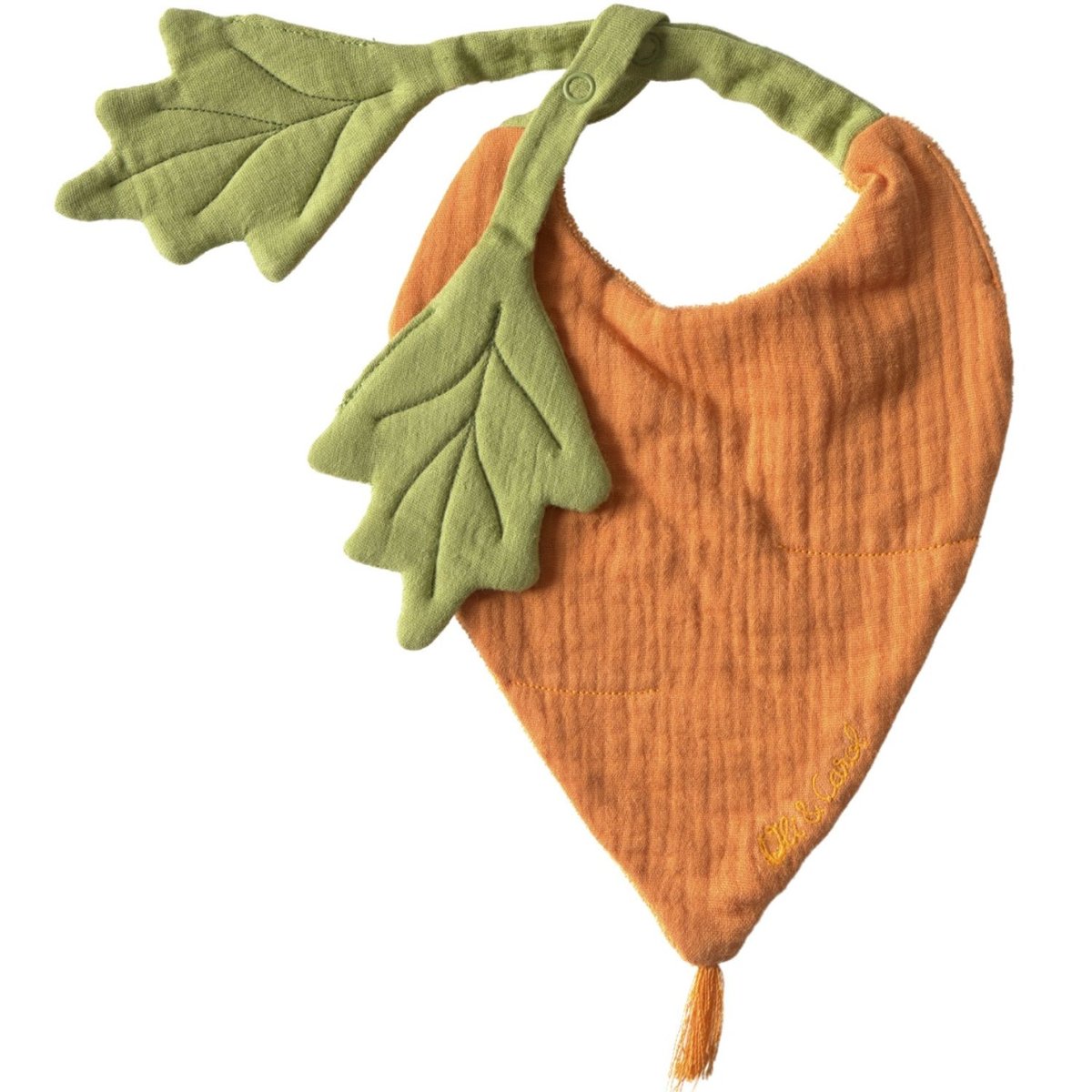Cathy la carotte Bavoir orange, OLI & CAROL