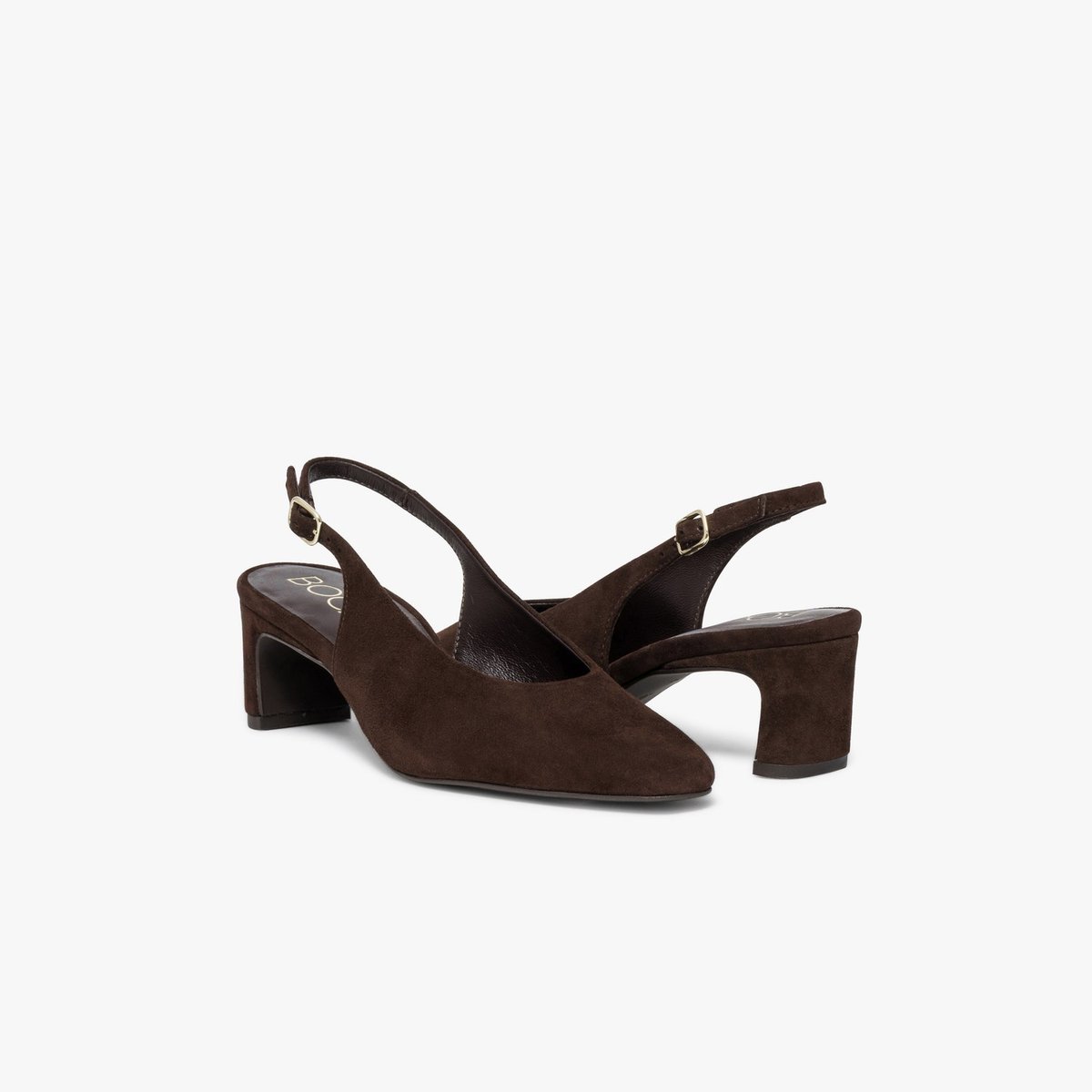 Escarpin en cuir CALISTA marron chocolat, BOCAGE