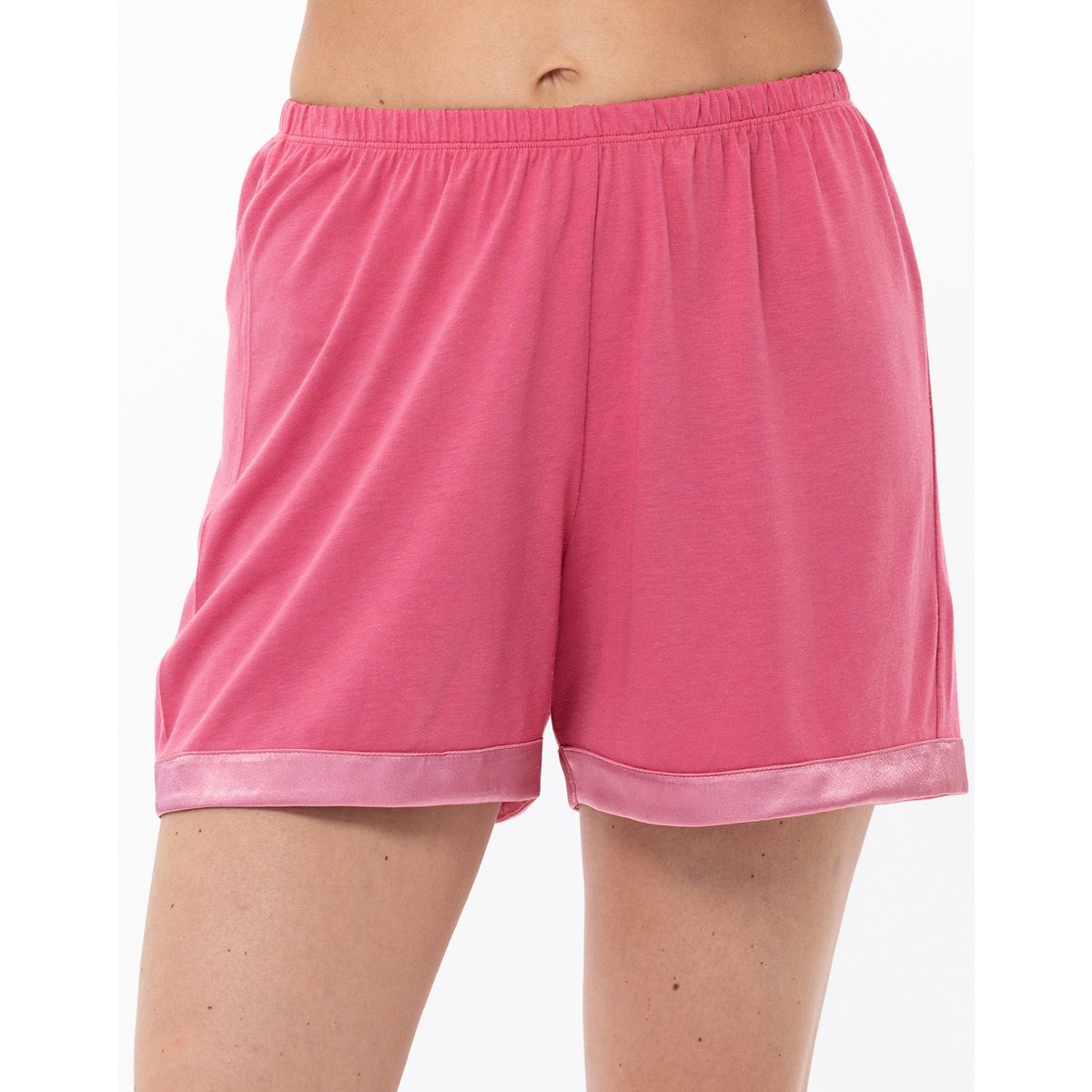 Pyjama short en coton modal MILY 200 rose, LE CHAT